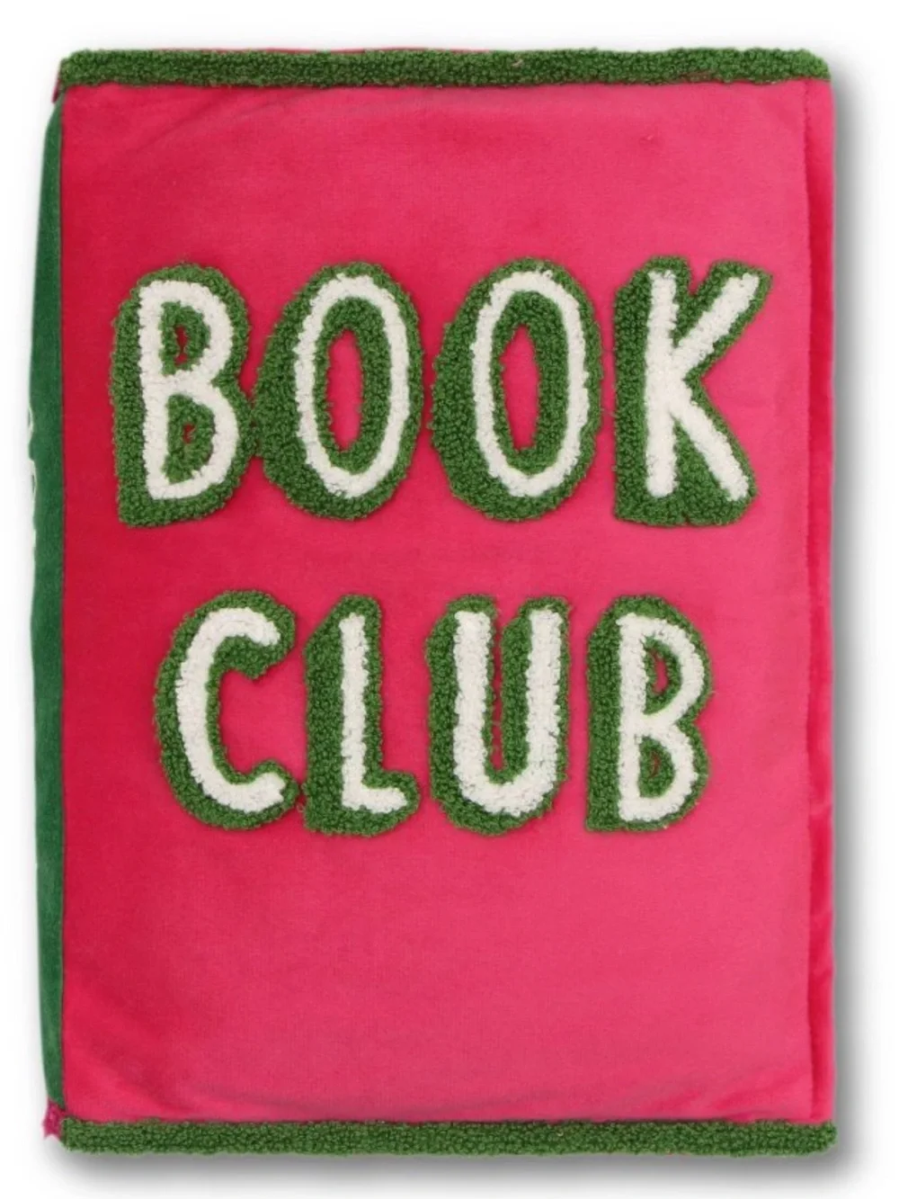 New! Pink 'Book Club' Plush Book Accent Pillow by Target Bullseye Playground